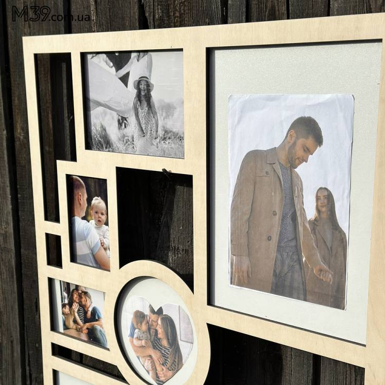 Фоторамка на 9 Фото Геометрична