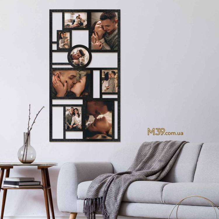 Фоторамка на 9 фото геометрическая m39.com.ua Фоторамка на 9 фото геометрическая