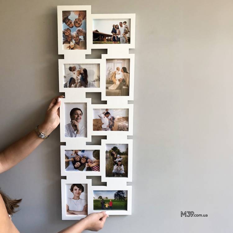 Фоторамка на 10 Фото Геометрична