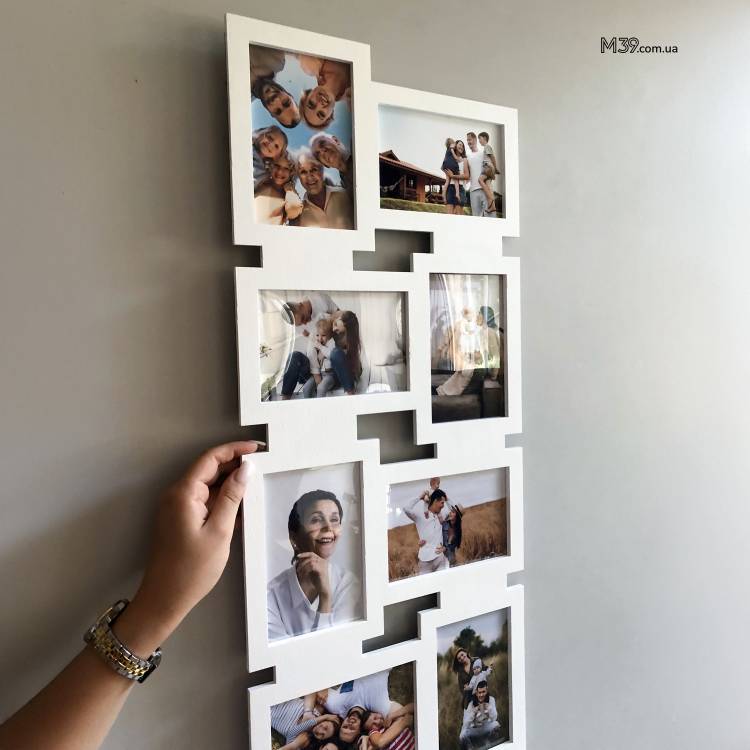 Фоторамка на 10 Фото Геометрична