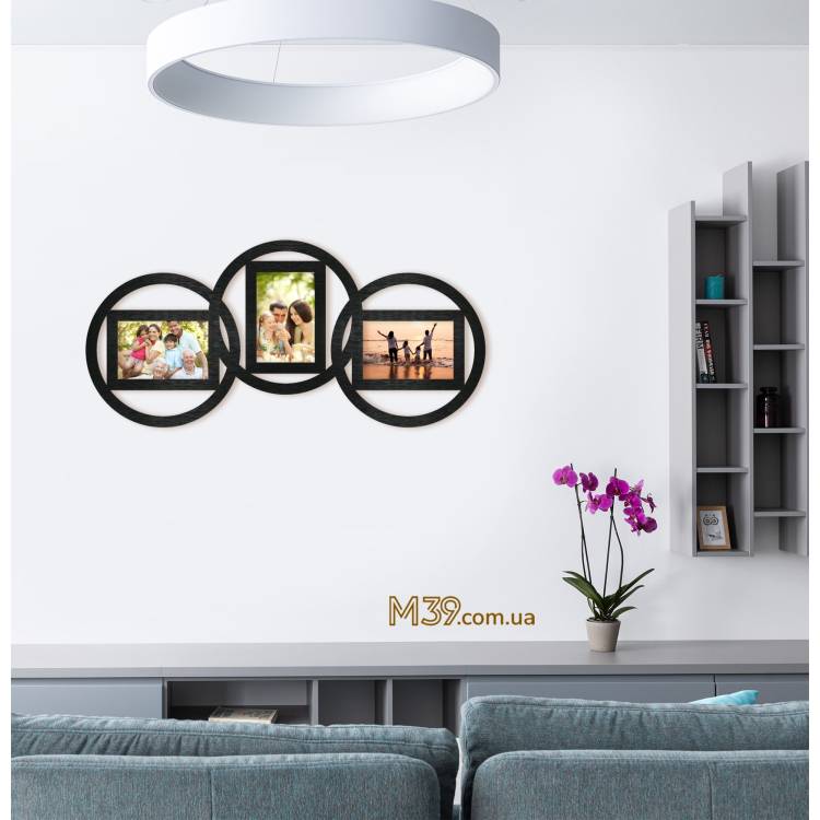 Фоторамка минималистическая круги m39.com.ua Фоторамка минималистическая круги