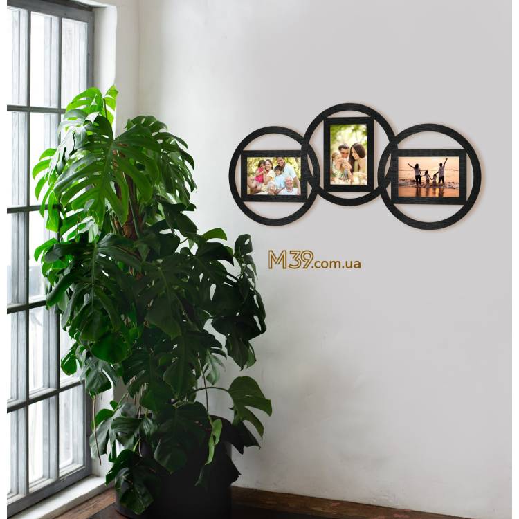 Фоторамка минималистическая круги m39.com.ua Фоторамка минималистическая круги