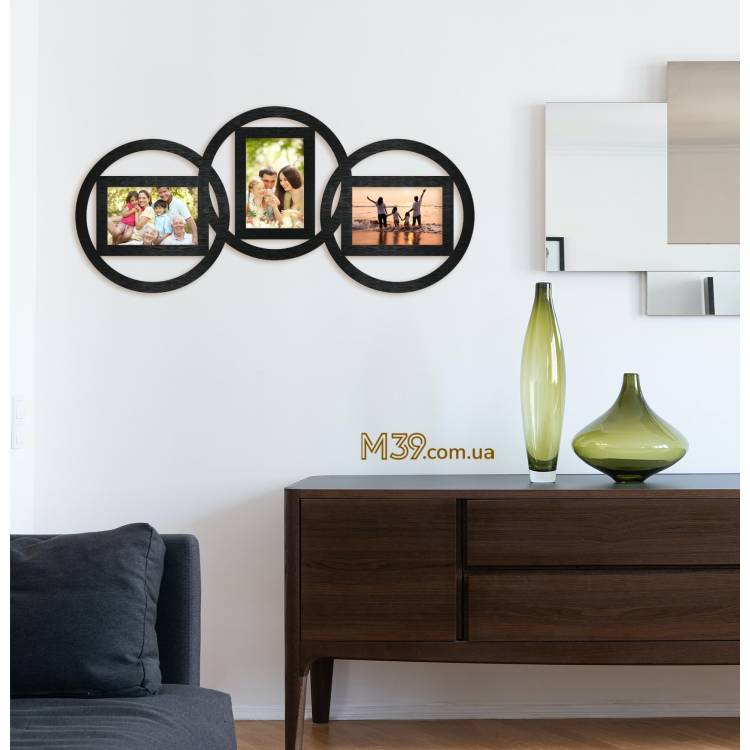 Фоторамка минималистическая круги m39.com.ua Фоторамка минималистическая круги