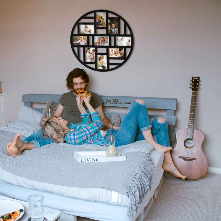 Подарунок Податковому Інспектору - Фоторамка кругла на 9 фото лофт