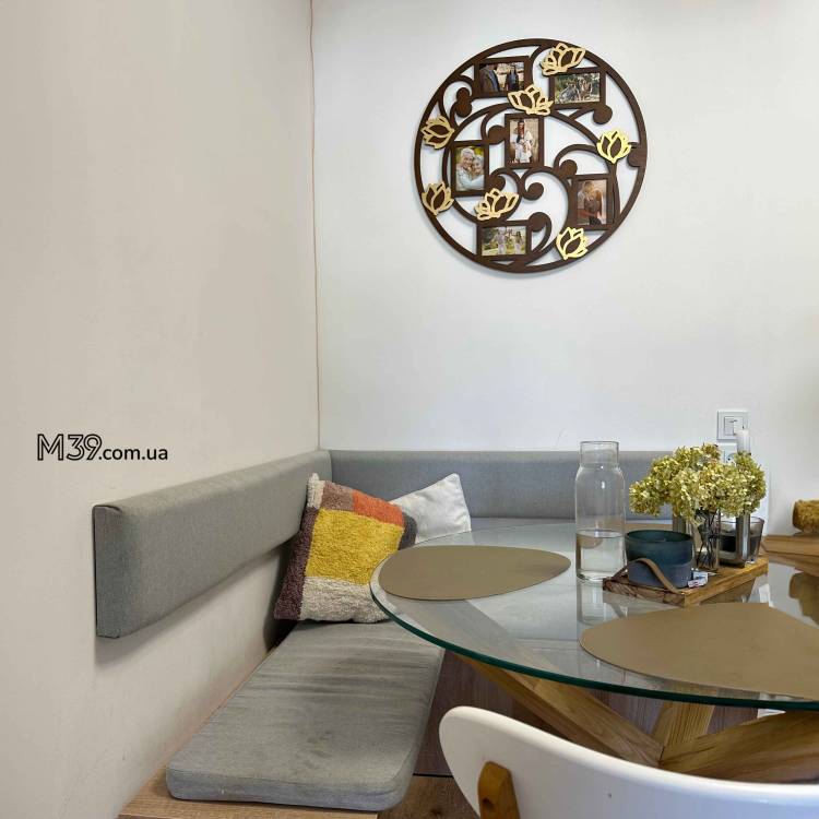 Фоторамка на 6 фото з дерева Магнолія, Колаж з улюблених фото