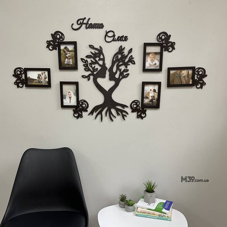 Фоторамка Семейное Дерево "Наша Семья" с символическим панно