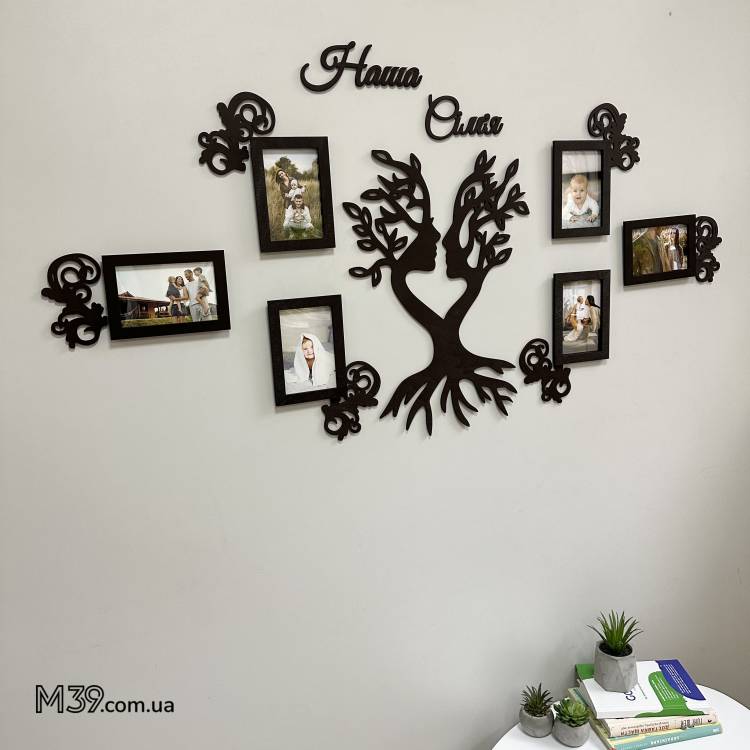 Фоторамка Семейное Дерево "Наша Семья" с символическим панно