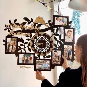 Подарок учителю, рамка для фото с часами Лучшему учителю