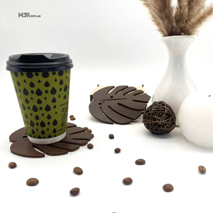 Подарочный набор подставок «Листочки» для маркетолога.