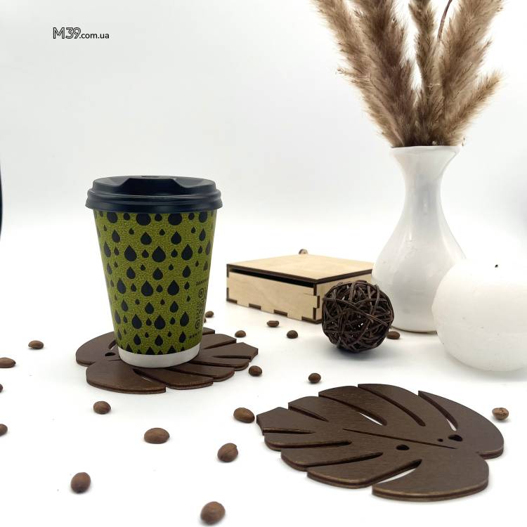 Подарочный набор подставок «Листочки» для маркетолога.