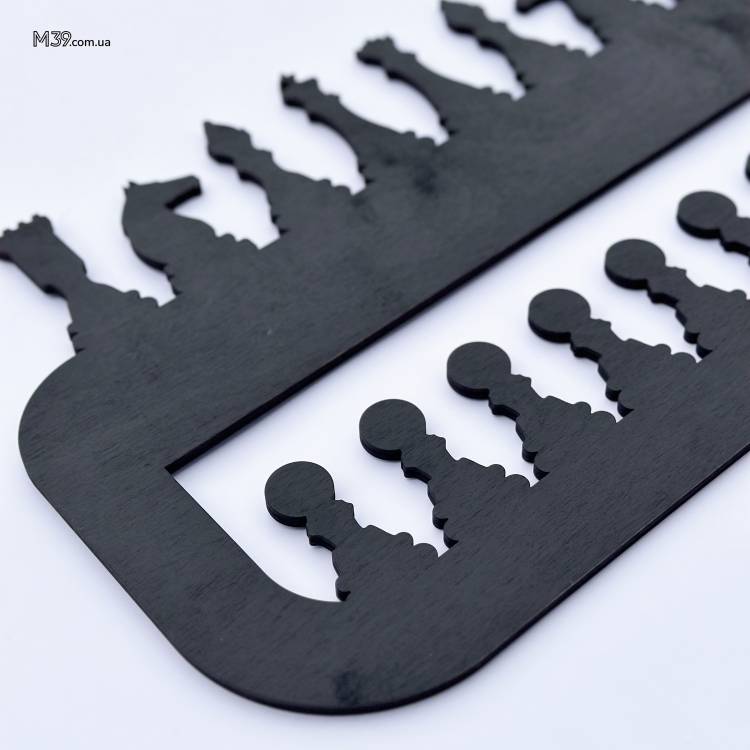 Подарунок на День Шахіста - Медальниця з дерева «Шахи»