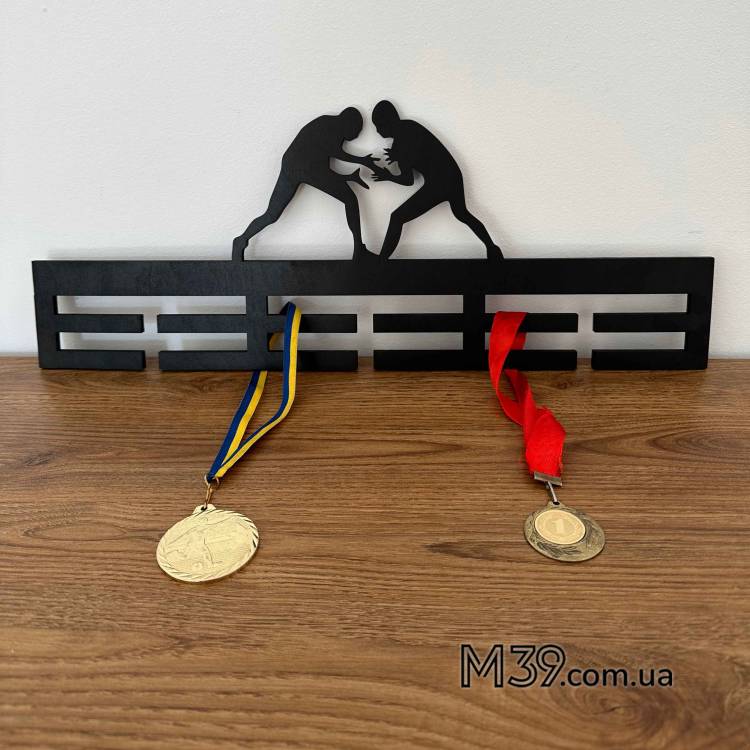 Медальниця з дерева боротьба, дзюдо, бойові мистецтва
