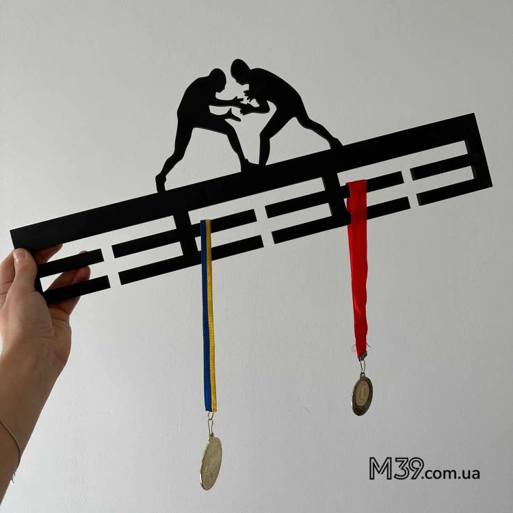 Медальниця з дерева боротьба, дзюдо, бойові мистецтва