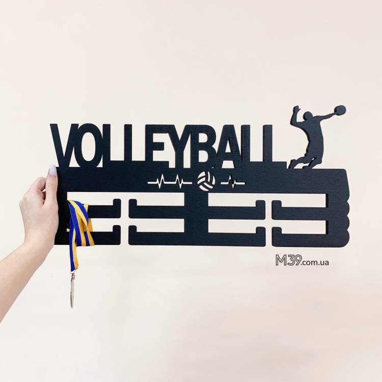 Медальница из дерева волейбол, volleyball m39.com.ua Медальница из дерева волейбол, volleyball