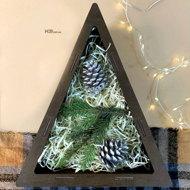 Коробка Трикутна Дерев Коробка Трикутна Дерев