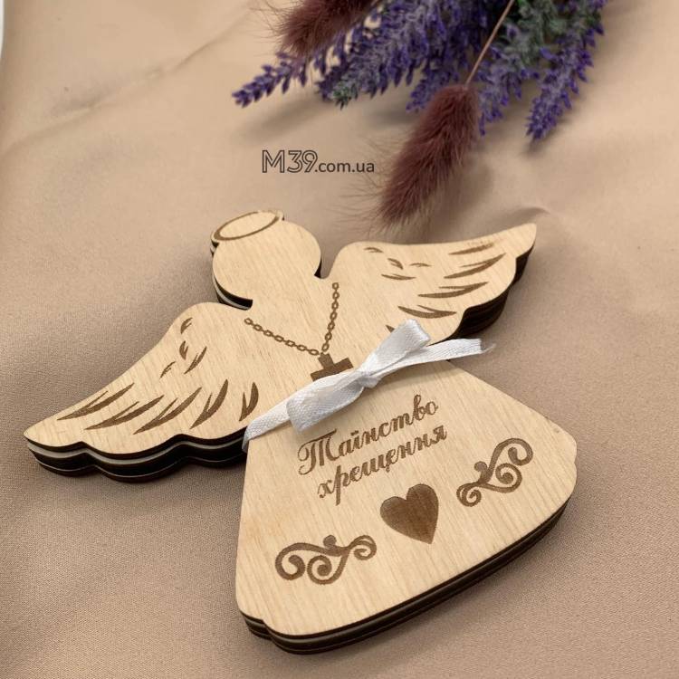 Коробочка, шкатулка для хрестика на хрестини