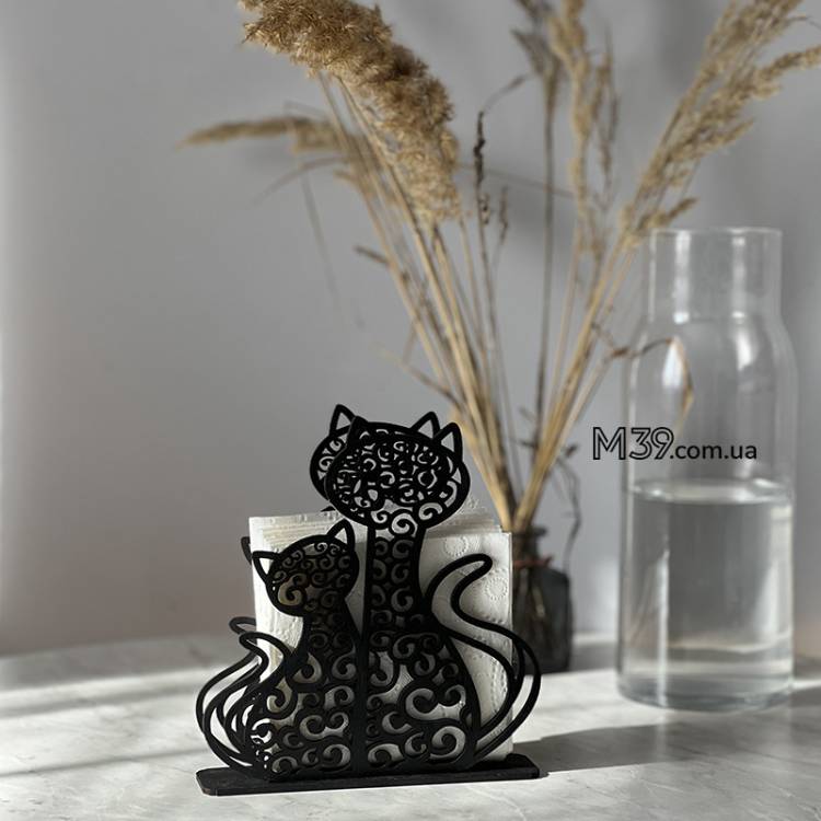 Салфетница два кота m39.com.ua Салфетница два кота