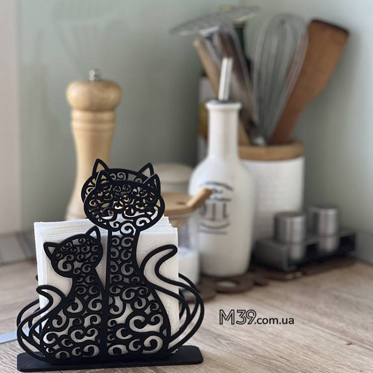 Салфетница два кота m39.com.ua Салфетница два кота