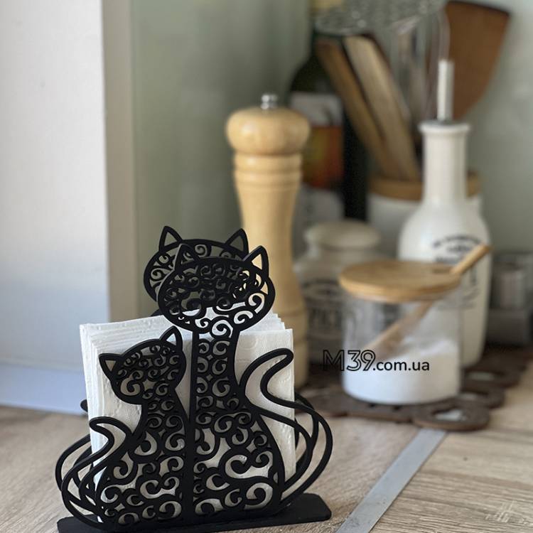 Салфетница два кота m39.com.ua Салфетница два кота