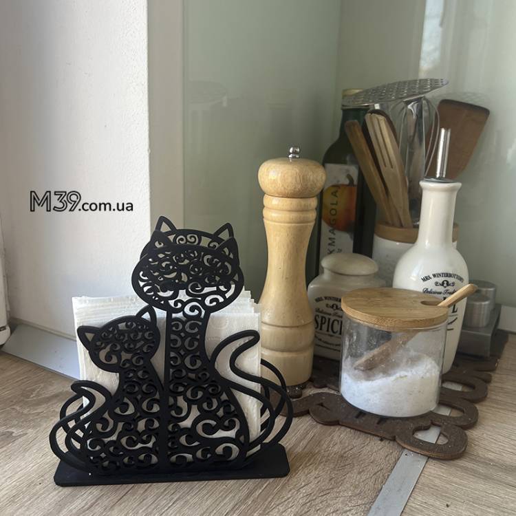 Салфетница два кота m39.com.ua Салфетница два кота