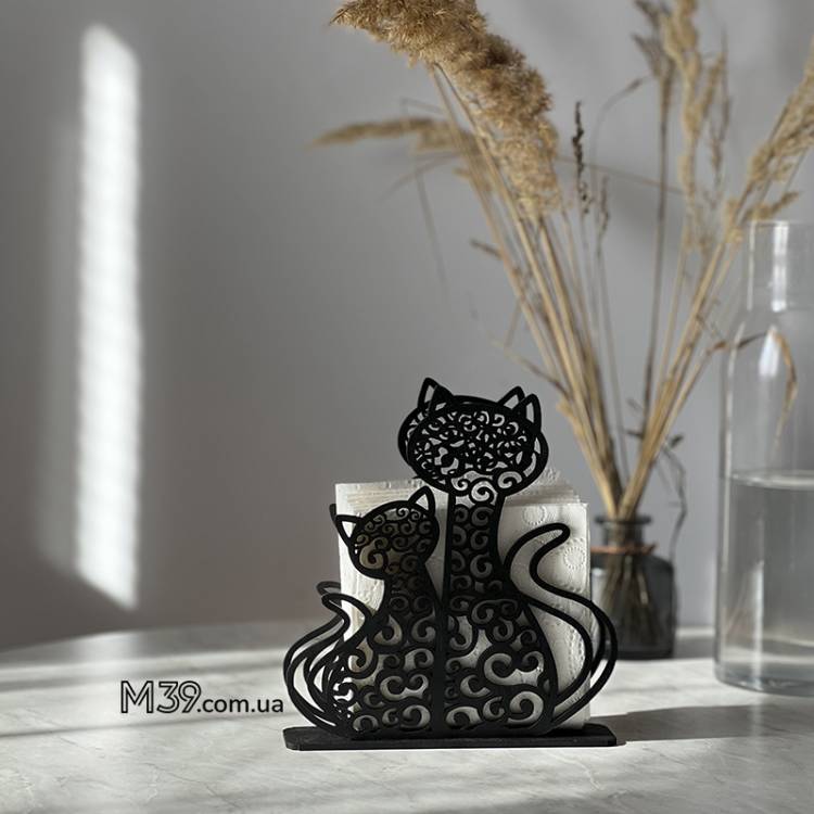 Салфетница два кота m39.com.ua Салфетница два кота