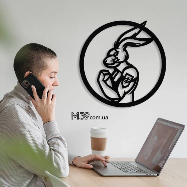 Декоративное деревянное панно Украинизация - Кролик Азов