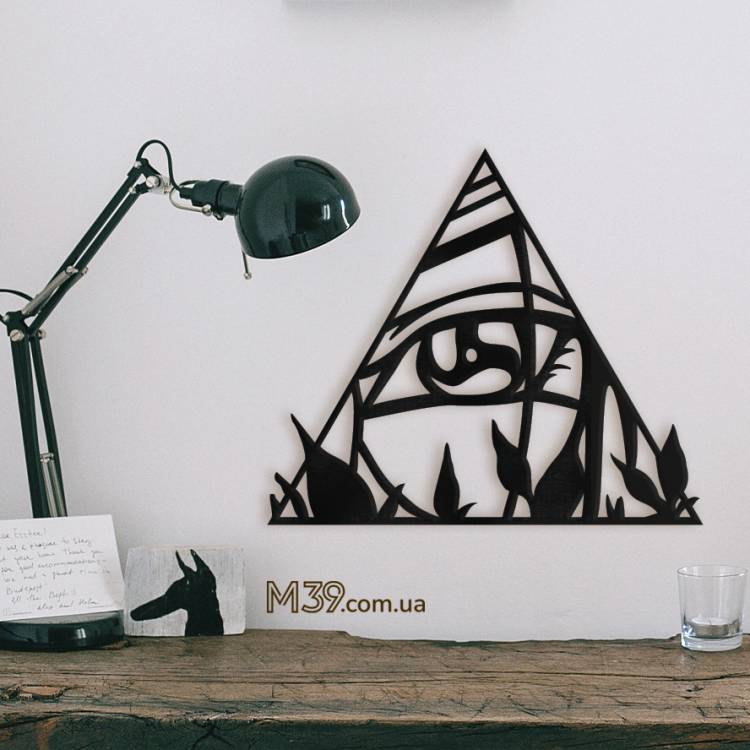 Панно з аніме Наруто "Шаринган" з Дерева, настінний декор