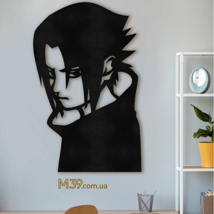 Панно з аніме Наруто "Саске" з Дерева, настінний декор