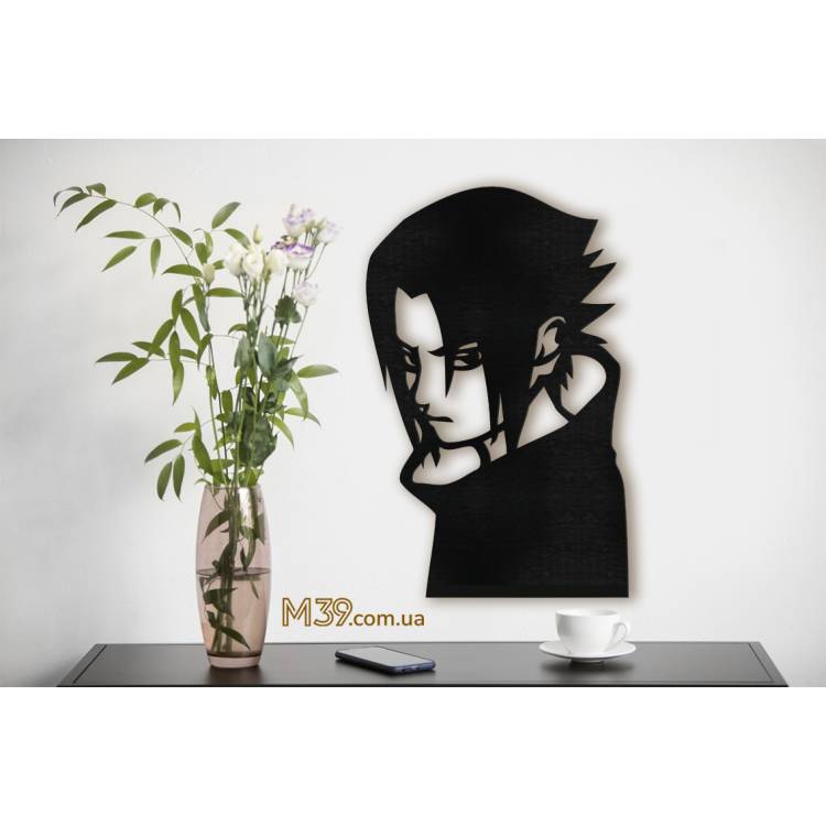 Панно з аніме Наруто "Саске" з Дерева, настінний декор