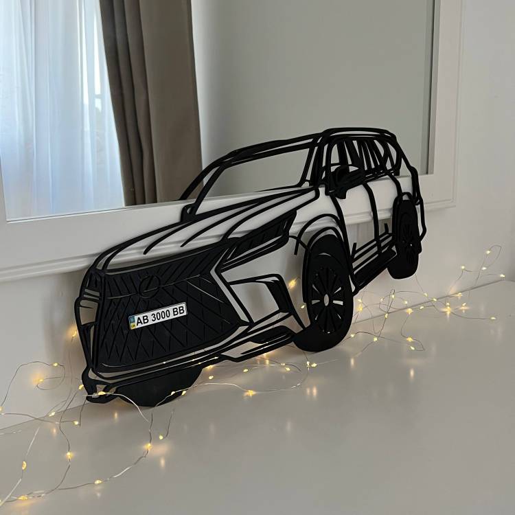 Дерев’яне Панно Автомобіля на Замовлення – Унікальний Автодекор для Інтер’єру