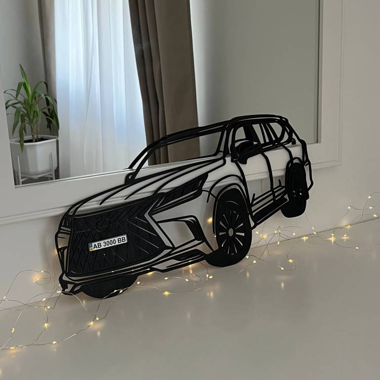 Дерев’яне Панно Автомобіля на Замовлення – Унікальний Автодекор для Інтер’єру