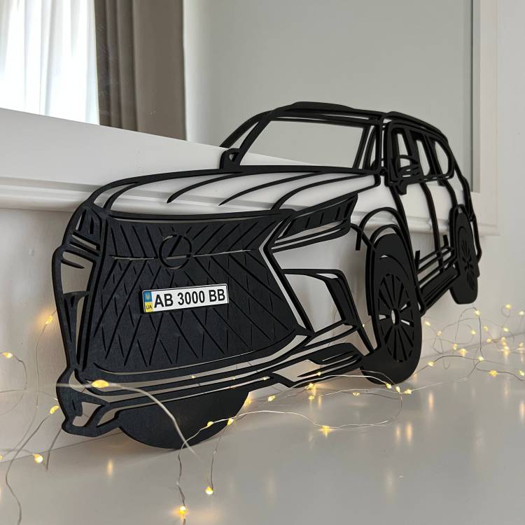 Дерев’яне Панно Автомобіля на Замовлення – Унікальний Автодекор для Інтер’єру