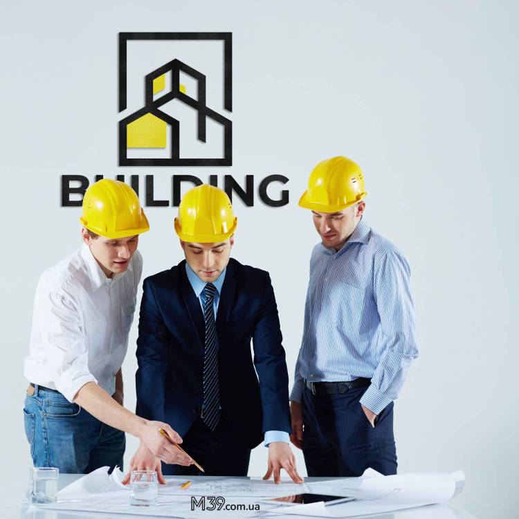 Логотип Будівельної Компанії з Дерева Інтер