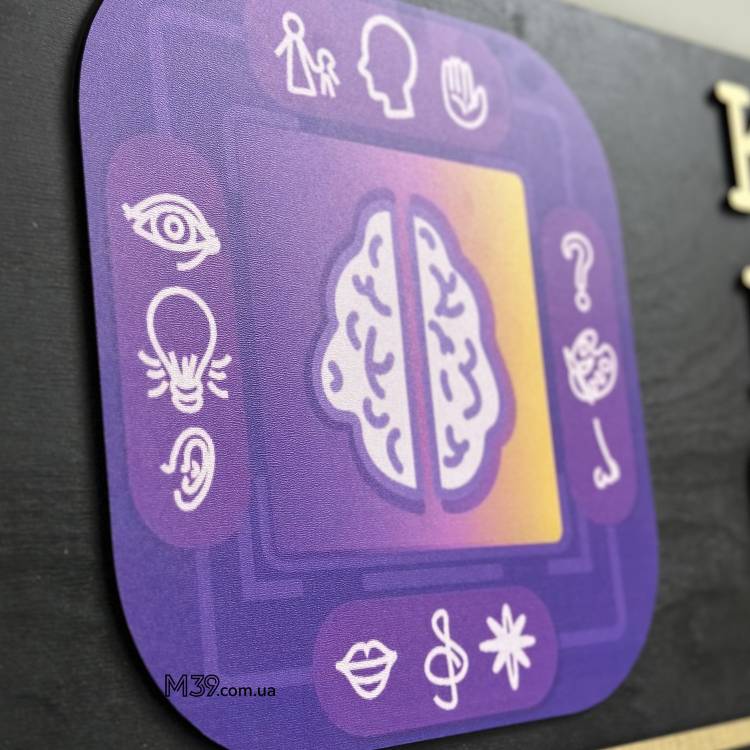 Логотип Бізнесу з Дерева з Кольоровим Друком на Замовлення