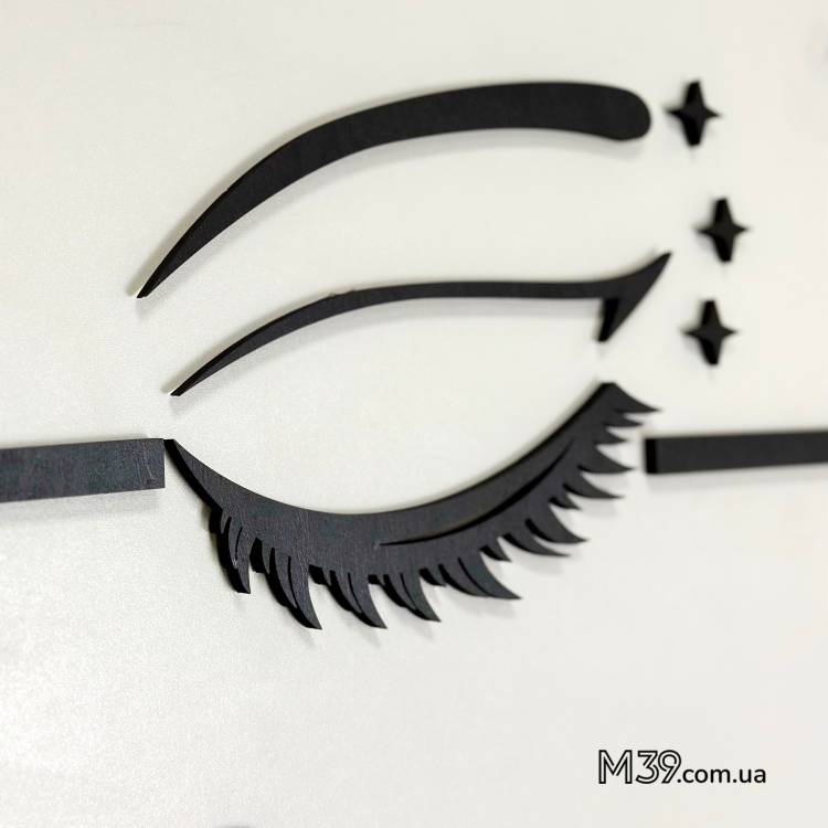 Логотип Студії Нарощення Вій з Дерева на Замовлення