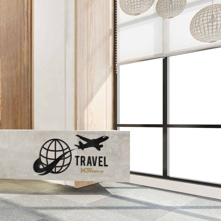 Логотип Авіакомпанії з Дерева на Замовлення