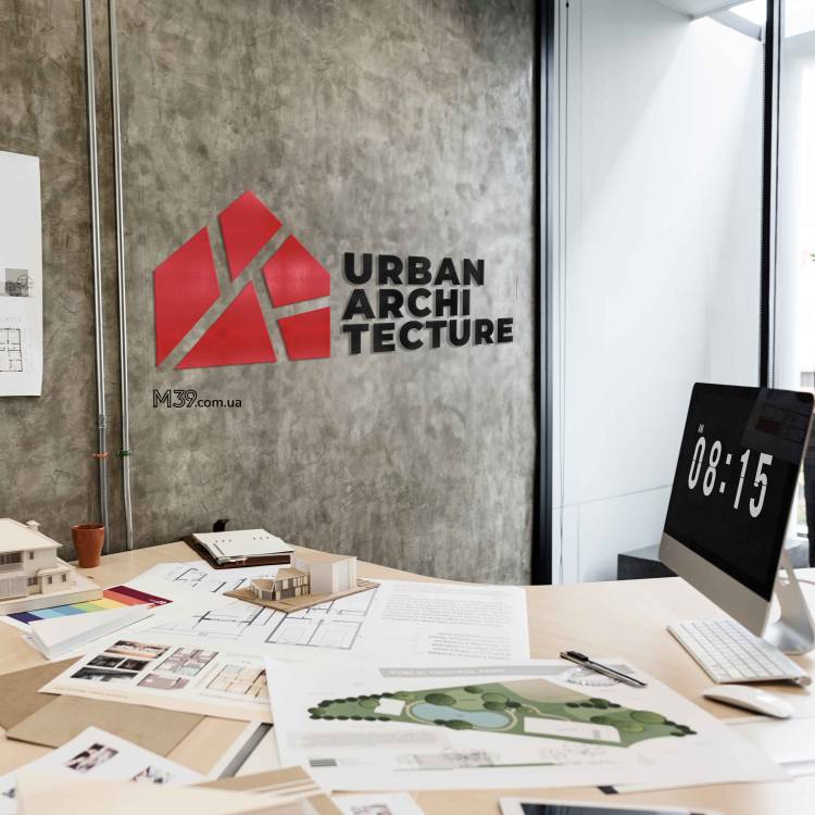 Логотип Архитектурного Бюро из Дерева на Заказ