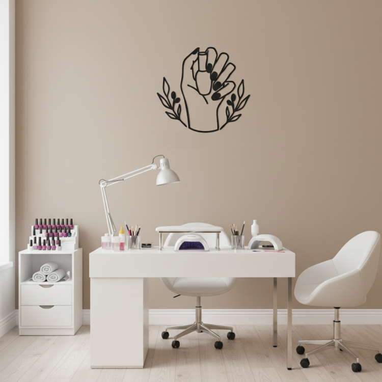 Логотип Манікюрного Салону з Дерева на Замовлення