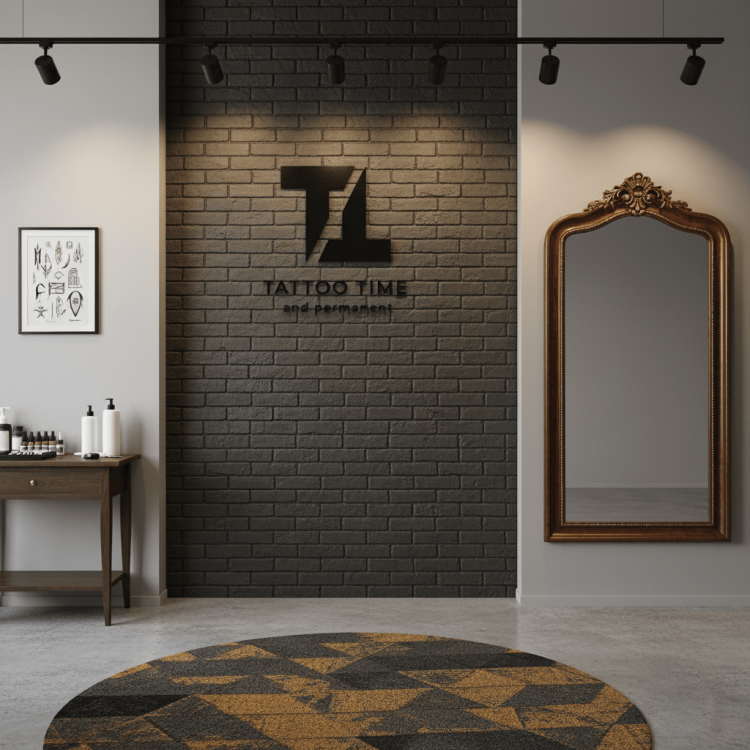 Логотип Тату Салону з Дерева на Замовлення m39.com.ua Логотип Тату Салону з Дерева на Замовлення