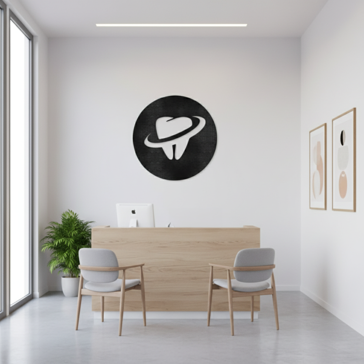 Логотип Стоматології з Дерева на Замовлення m39.com.ua Логотип Стоматології з Дерева на Замовлення