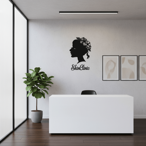 Логотип Косметологічної Клініки з Дерева Настінний на Замовлення m39.com.ua Логотип Косметологічної Клініки з Дерева Настінний на Замовлення