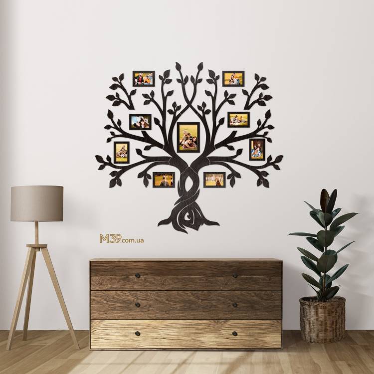 Подарунок на Пасху Батькам - Сімейне Дерево з Широкою Кроною, колаж з фоторамок m39.com.ua Подарунок на Пасху Батькам - Сімейне Дерево з Широкою Кроною, колаж з фоторамок