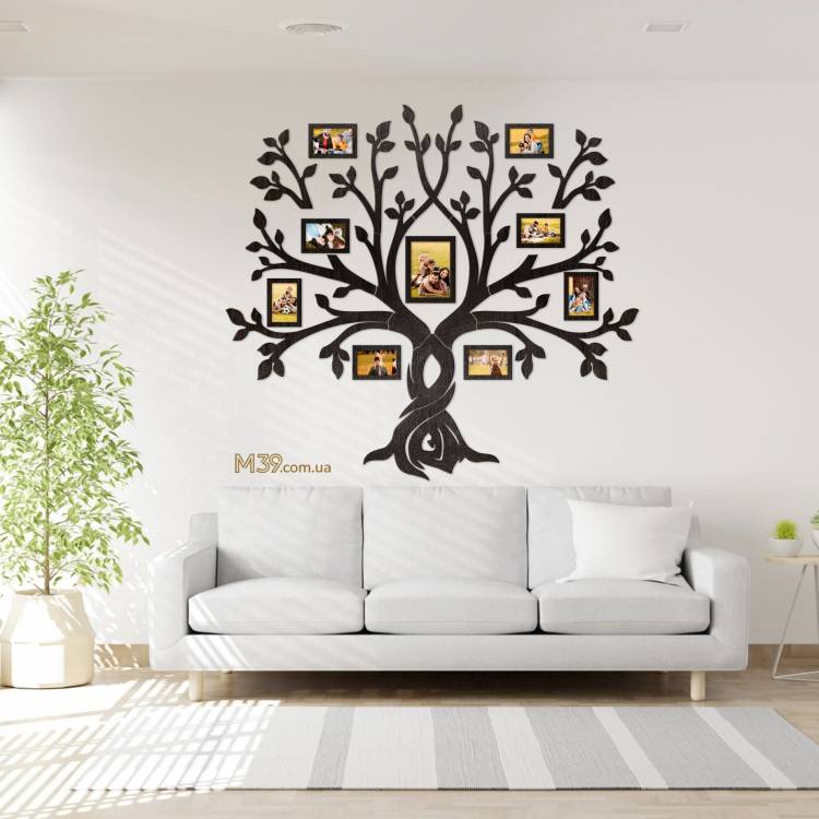 Подарунок на Пасху Батькам - Сімейне Дерево з Широкою Кроною, колаж з фоторамок m39.com.ua Подарунок на Пасху Батькам - Сімейне Дерево з Широкою Кроною, колаж з фоторамок