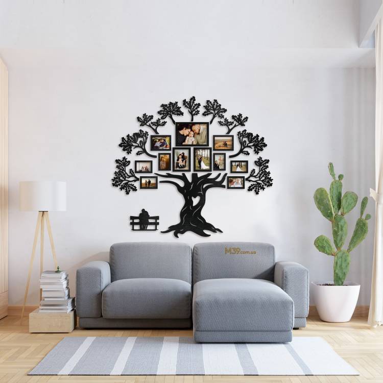 Подарунок на Пасху Мамі - Сімейне Дерево "Дуб", композиція з фоторамок m39.com.ua Подарунок на Пасху Мамі - Сімейне Дерево "Дуб", композиція з фоторамок