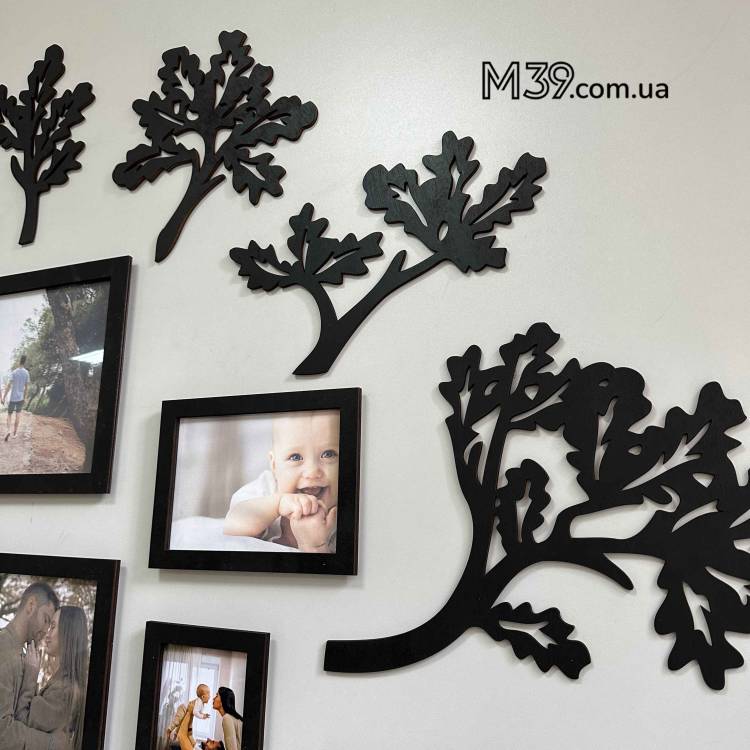 Подарунок на Пасху Мамі - Сімейне Дерево "Дуб", композиція з фоторамок