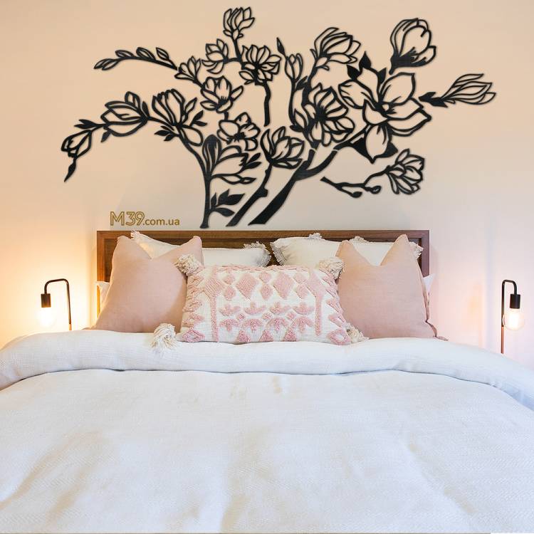 Декоративное панно "Ветви Магнолии" из дерева m39.com.ua Декоративное панно "Ветви Магнолии" из дерева