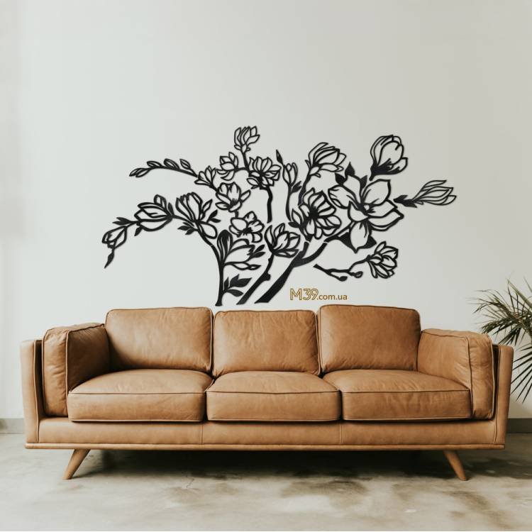 Декоративное панно "Ветви Магнолии" из дерева m39.com.ua Декоративное панно "Ветви Магнолии" из дерева