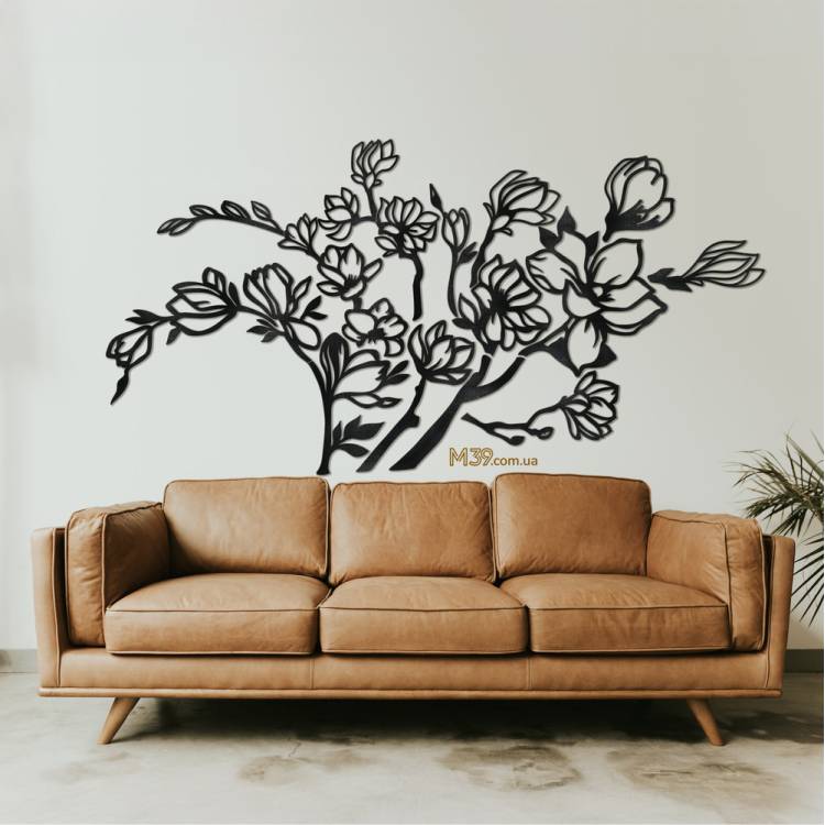 Декоративное панно "Ветви Магнолии" из дерева m39.com.ua Декоративное панно "Ветви Магнолии" из дерева