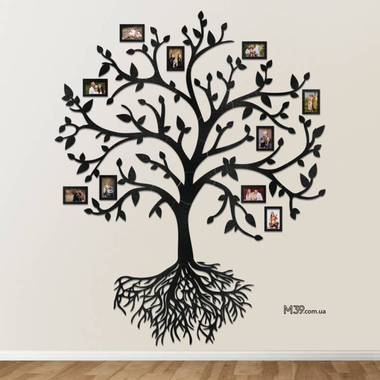 Сімейне Дерево "Родинне Коріння" Велике, Композиція з Фоторамок m39.com.ua Сімейне Дерево "Родинне Коріння" Велике, Композиція з Фоторамок