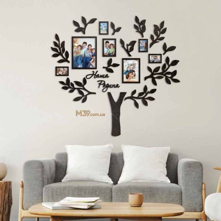 Подарунок на Пасху Татові- Сімйне дерево "Наша Родина", колаж з фото